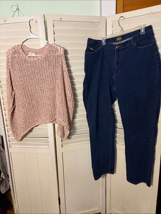 Caslon Accessories - Two piece outfit including Caslon Straight Leg Jeans and World Market Top